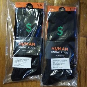 Human Knowledge Money Socks
